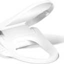 KOHLER PureWash E590 Elongated Heated Bidet Toilet Seat, White with Side Panel, Quiet-Close Lid, Self-Cleaning Wand, Adjustable Water Pressure and Nightlight, Easy Installation