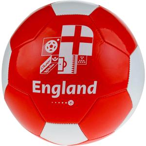 FIFA World Cup Qatar 2022 Team England Soccer Ball Souvenir Display, Officially Licensed Futbol for Youth and Adult Soccer Players, Red