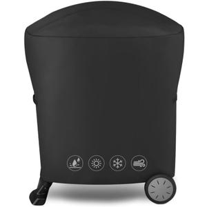 7113 Grill Cover for Weber Q Series, 600D Anti-Fade Compatible with Q100 Q120 Q1000 Q200 Q220 Q2000 2400 Q2200 Q1200 Gas Grills, Fits Weber 50060001 51060001 54060001 Waterproof Anti-Fade Grill Cover