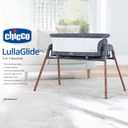 Chicco LullaGlide 3-in-1 Stationary, Gliding, and Portable Baby Bassinet, Waterproof Mattress and Fitted Sheet, Travel Bassinet for Baby Includes Carry Bag, Luna/Grey, One-size