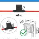 2 Pack Inline Maxi Fuse Holder - 6 AWG 12V Automotive Blade Fuse Holders with 2 Pcs 80 AMP Maxi Fuses
