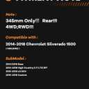 MOTOREVO Rear Brake Pads and Rotors Kit Compatible with Silverado 1500 [ 2014-2018 ], High-Carbon Alloy Drilled & Slotted Discos de Frenos Delanteros [ 13.6in, App Specific ] [ 4WD; RWD ]