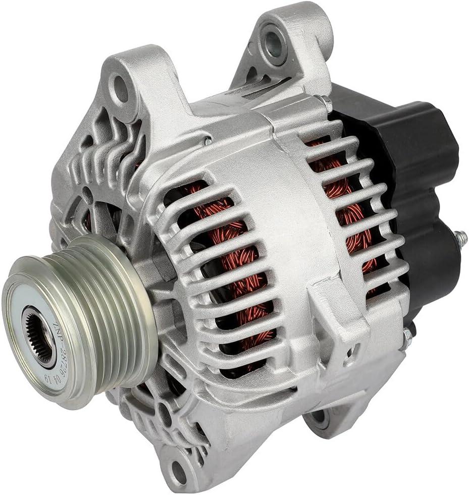 OCPTY Alternators Alternator for Hyundai for Sonata 2010-2013,for Kia for Optima 2011 2012 2013,12V 100AMP 1-Groove Pulley Replaces 11491 37300-2G150