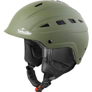 Ski Helmet, Snowboard Helmet, Snow Sports Helmet, Audio Compatible for Men Women and Youth (M (21.75"-23.25"), Matte Olive)