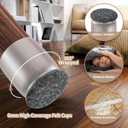 YSD 16PCS Chair Leg Floor Protectors, 1 inch Small Transparent Chair Leg Caps for Tilt Chair Legs, Hardwood Floor Protectors for Furniture Legs with Felt Pads Sliders,No Scratches No Noise (22-26mm32PCS)