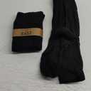 EZFS PLUS Thigh High Socks for Women Extra Long and Thick Over the Knee Cotton Boot Stockings Leg Warmer for Girls (7-15, Black 2 Pairs)