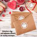 2 x Happy Valentine's Day Stickers 60Pcs Valentine's Day Gift Stickers for Gift Wrapping Signature Decoration and Wedding Invitation Card Bridal Shower Valentines Party Favor