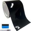 LZLRUN Free Tool Kit High Gloss Vinyl Wrap Kit for Black Out Chrome Delete Window Trim Door Trim (3Inches x 30Feet)