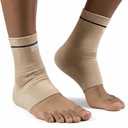SPOTBRACE Ankle Compression Sleeve (1 Pair), Breathable Ankle Brace for Men Women - High Elastic Compression Support for Sprained Ankle, Plantar Fasciitis, Achilles Tendonitis Pain Relief(Beige) (XL)