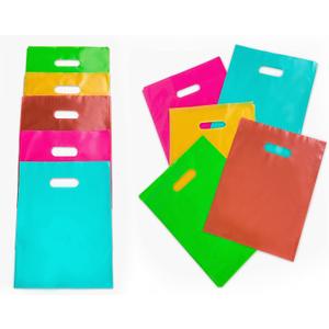 Merchandise Bags Multicolor Count of 100, 9"x12" Size