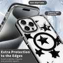 for iPhone 13 Pro Case for Women Girl Men Boy,Compatible with MagSafe,Clear Phone Cover Shockproof Protective Transparent Case for iPhone 13 Pro-Ink Star
