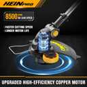 HEINPRO Cordless String Trimmer Compatible with Dewalt 20V MAX Battery, 12-Inch Weed Wacker Cordless Auto Line Feed,Electric Weed Eater Battery Powered Grass Trimmer w/6 Line Spools(Tool Only)
