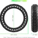 Solid Tire Compatible with Xiaomi M365 / Gotrax GXL V2, 8.5 inches Solid Tires Explosion Proof Tire for Xiaomi Mijia M365 and GOTRAX GXL V2 Electric Scooter (2 PCS)