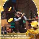 Soulchen 48 Pcs Pirate Party Sets Pirate Eye Patches Telescopes for Kids Black Patches Plastic Telescopes Bulk Halloween Party Favors for Kids Halloween Theme Birthday Supplies