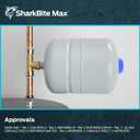 SharkBite Max 3/4 inch FNPT Slip Adapter, Push To Connect Brass Plumbing Fitting, Copper, CPVC, UR3486A