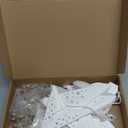 6 Pack Christmas Snowflake Paper Lantern Xmas Star Paper Lanterns with 6 LED Light White Hanging Lamp Ornaments for Christmas Winter Weddings Birthday Holiday Party Decoration(Classic Style)