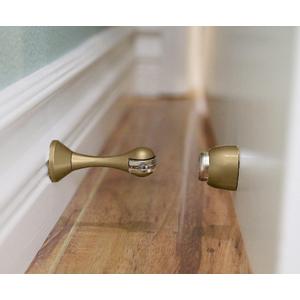 Magnetic Door Stop - Gold Brass - 2pc