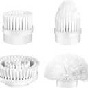 IEZFIX Electric Spin Scrubber X03 Turbo Brush Head Replacement, Multi-Purpose Cleaning Brush Set