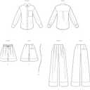 McCall's M8611BB Women's Semi-Fitted Shirt, High-Rise Shorts and Pants Sewing Pattern Packet, Design Code M8611, Sizes 20W-22W-24W-26W-28W
