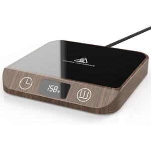 Coffee Mug Warmer, Fast Heating & Constant Temperature Control, 6-Temp Settings, 1-12H Timer, Candle Warmer, Compatible with Various Cups for Coffee, Tea, Milk (Wood)