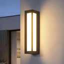 Glass Outdoor Wall Lights, 26" Waterproof Outdoor Wall Sconce, 5.9"Lx6.7 "Wx 25.6"H