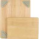 Architec Gripperwood Cutting Boards, Set of 2, Beechwood with Non-slip Gripper Feet, 11 by 8-Inches and 14 by 11-inches