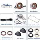 Timing Belt Kit with Water Pump Compatible with 1987-2001 Toyota Camry Celica RAV4 MR2 Solara 2.0L 2.2L 3SFE 5SFE L4 DOHC 16 VALVE Engine # TBK138 TS26199