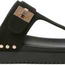 Womens Summer Sandals Casual Adjustable Arch Support Comfortable Thick Sole Flat Sandals (9, Black01)