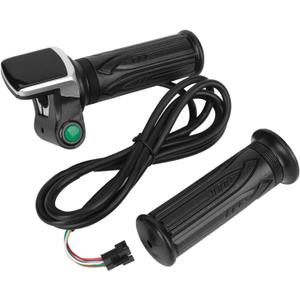 Alomejor 36V 48V Twist Throttle Grips with LCD Electric Quantity Display EBike Speed Switch Governing Throttle Grips