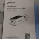 ANRAN 2K Solar Security Cameras Wireless Outdoor/Indoor, Integrated Solar Panel, Battery Camera, Color Night Vision, Spotlight Camera, 2-Way Talk, PIR Motion Detection, Alerts, Work with Alexa, C3