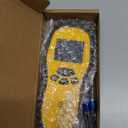 Pinless Moisture Meter - Povlen Wood Moisture Meter Digital Moisture Detector for Lumber Drywall Firewood Masonry Woodworking Plaster Floor Concrete Building with LCD Display Sound Alarm (Black Orange)