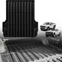 TripleAliners Truck Bed Mat Compatible with Chevy Colorado/GMC Canyon 2023 2024 2025 Accessories 5FT Vehicle Perfectly Flush All Weather Protection TPE Heavy Duty Pickup Car Bed Cargo Mat
