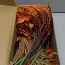 PARTY JOY 15 Bunches Artificial Fall Flowers Faux Fake Orchid Autumn Plants Flowers for Outdoors Thanksgiving Autumn Decor Decorations for Home