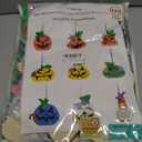 Winlyn 63 Sets Halloween Craft Kits Fall Crafts DIY Wooden Pumpkin Ornaments Decorations Art Sets Unfinished Wood Pumpkins Halloween Stickers for Kids Art Project Home Classroom Party Activities