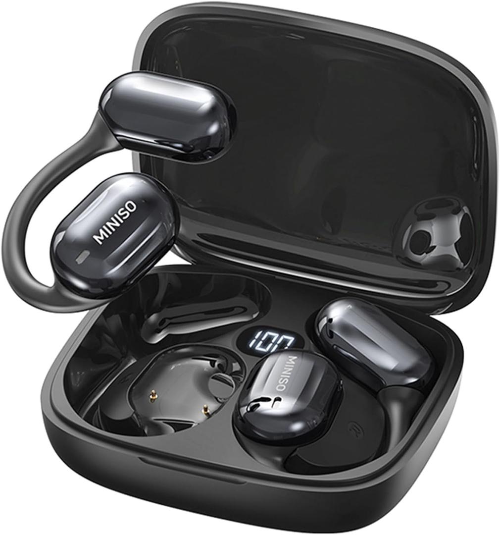 MINISO MS162 Translation Earbuds Real Time OWS Open Ear AI Translator Wireless Bluetooth Earphones Support 150 Languages Translator Earbuds Bluetooth Translation for iOS & Android