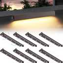 8-Packs 5W 12 Inch LED Hardscape Paver Lighting,12V AC/DC Low Voltage Retaining Wall Lights,LED Landscape Lighting,2700K Soft White Outdoor Step Light,50,000 Hours Lifespan