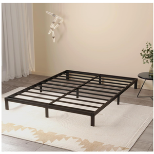 Maenizi 8 Inch Bed Frame Queen Size No Box Spring Needed, Heavy Duty Queen Platform Metal Bed Frame Support Up to 3000 lbs, Easy Assembly, Noise Free, Black