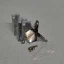 4Pcs 10CM/4 Inch Modern Metal Furniture Sofa Cabinet Legs with Mounting Screws - DIY Replacement Legs Set for Furniture Cabinet Foot Legs Sofa Bed Desk Table Feet Support, Silver