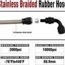 Universal AN6 Power Steering Hose Kit Compatible with Chevy C10 LS Swap Connects GM LS Swap Replace 1950-2000