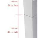 Kitchen Vent Hood Extension Stainless Steel Wall Mount Range Hood Chimney Pipe Duct Cover 210mm Width