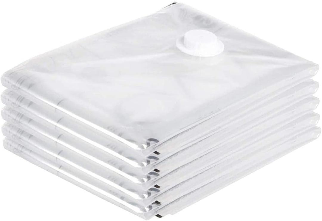 6 Pieces Clothes Vacuum Bags Transparent Vacuum Bags for Clothes, Duvet, Size: 2PCS-70x50x32cm. 2PCS-100x80x32cm. 2PCS-100x70x32cm.