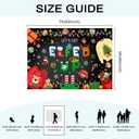 Mocsicka Elfed Up Ugly Sweater Party Backdrop Ugly Sweater Christmas Decoration Party Winter Kids Elfed Photo Booth Background Banner (5x3ft (60x36 inch))