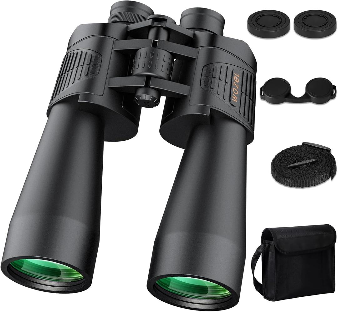 20x70 Binoculars for Adults High Powered - WOZEL HD Bird Binoculars with Clear Low Light Vision - Powerful Binocular for Bird Watching Hunting Travel Outdoor Hiking