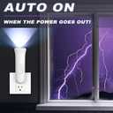 ROSSEX 4 in 1 Emergency Lights for Home Power Failure, 3 Pcs Rechargeable LED Flashlight Plug in Wall, Automatic Turn-On Power Outage Night Light Flashlight for Hurricane Preparedness Items