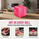 4 x Squishy Stress Cube Sensory Fidget for Adults Anxiety Relief | Squeeze Stress Balls for Classroom Prizes Party Favors Gifts (Pink)