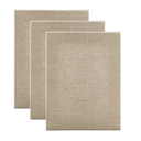 Jerry's Artarama Senso Clear Primed Linen Stretched Canvas 1-1/2", 3 Pack 24×36" - Durable Canvas for Painting with Medium Tooth Linen Weave Surface, Ideal for Oil, Acrylic and Alkyd Colors