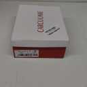 Carcuume Women's Closed Toe Heels Bow Stiletto Heel Sandals Pointed Toe Pumps Wedding Shoes (6, Red)