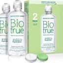 Biotrue Contact Solution, Multi-Purpose Solution with Lens Case, Cleans, Conditions, Hydrates, Disinfects, Removes Protein, Dirt & Debris, Contact Lens Cleaner & Storage, 10 Fl Oz (Pack of 2)