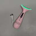 Facial and Neck Massager for Face, Neck - Skin Lifting & Firming - Wrinkle & Dark Circle Reducer - at Home Skin Care Face Sculpting Tool and Neck Massager-Pink