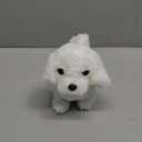 Hopearl Walking Dog Bichon Interactive Electronic Pet Plush Toy Puppy Woof and Moving Animated Nodding Head Gifts for Toddlers Birthday, White, 7''